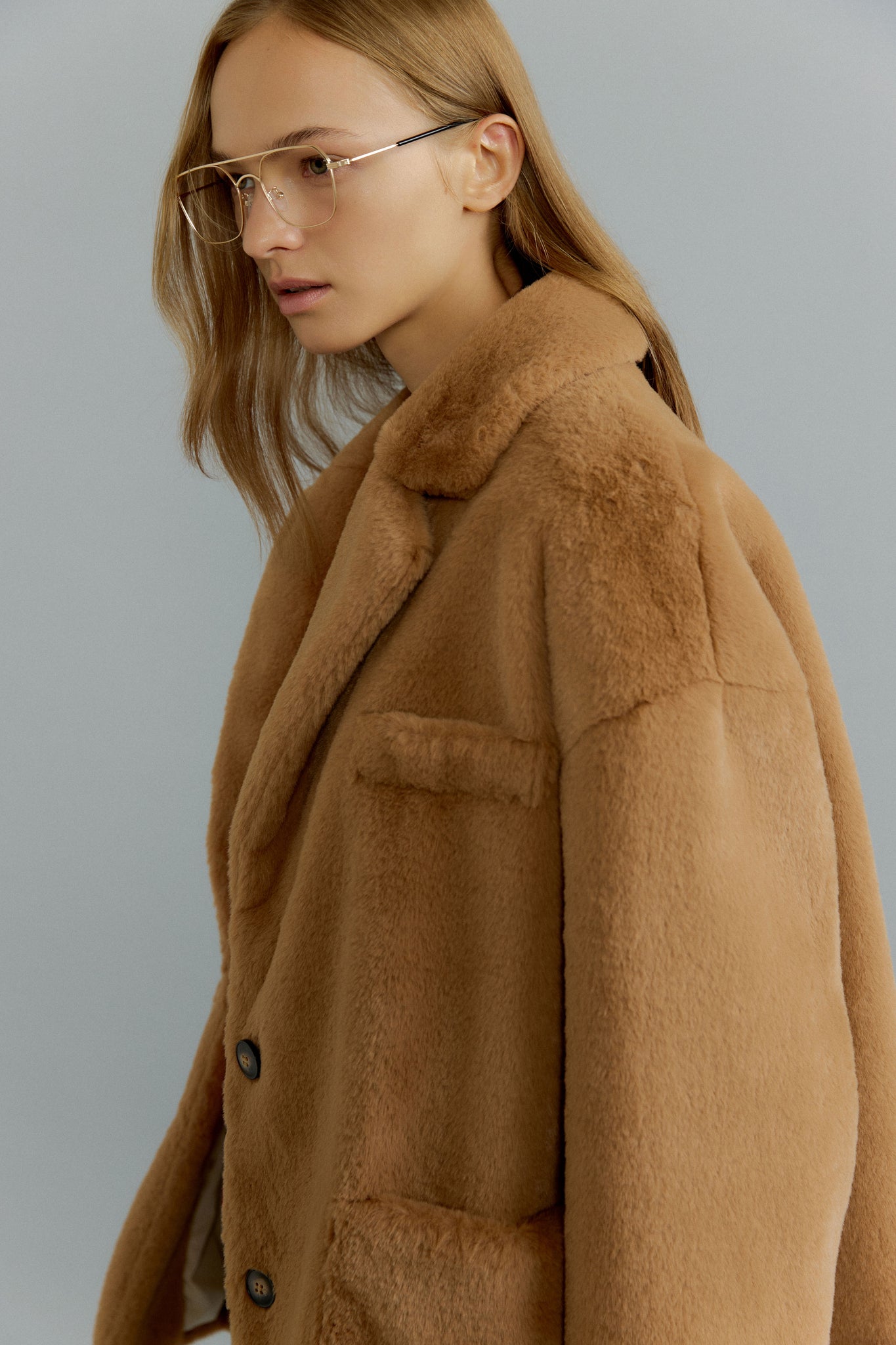 Moli Fur Jacket in Brown