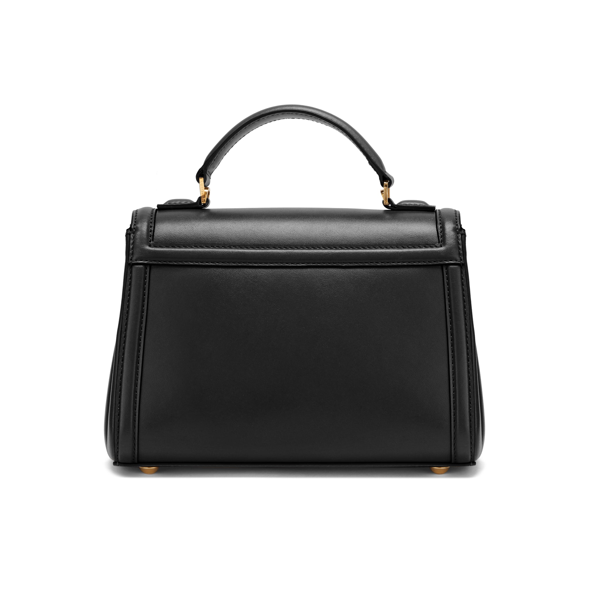 The Paris Crossbody in Black Smooth Leather