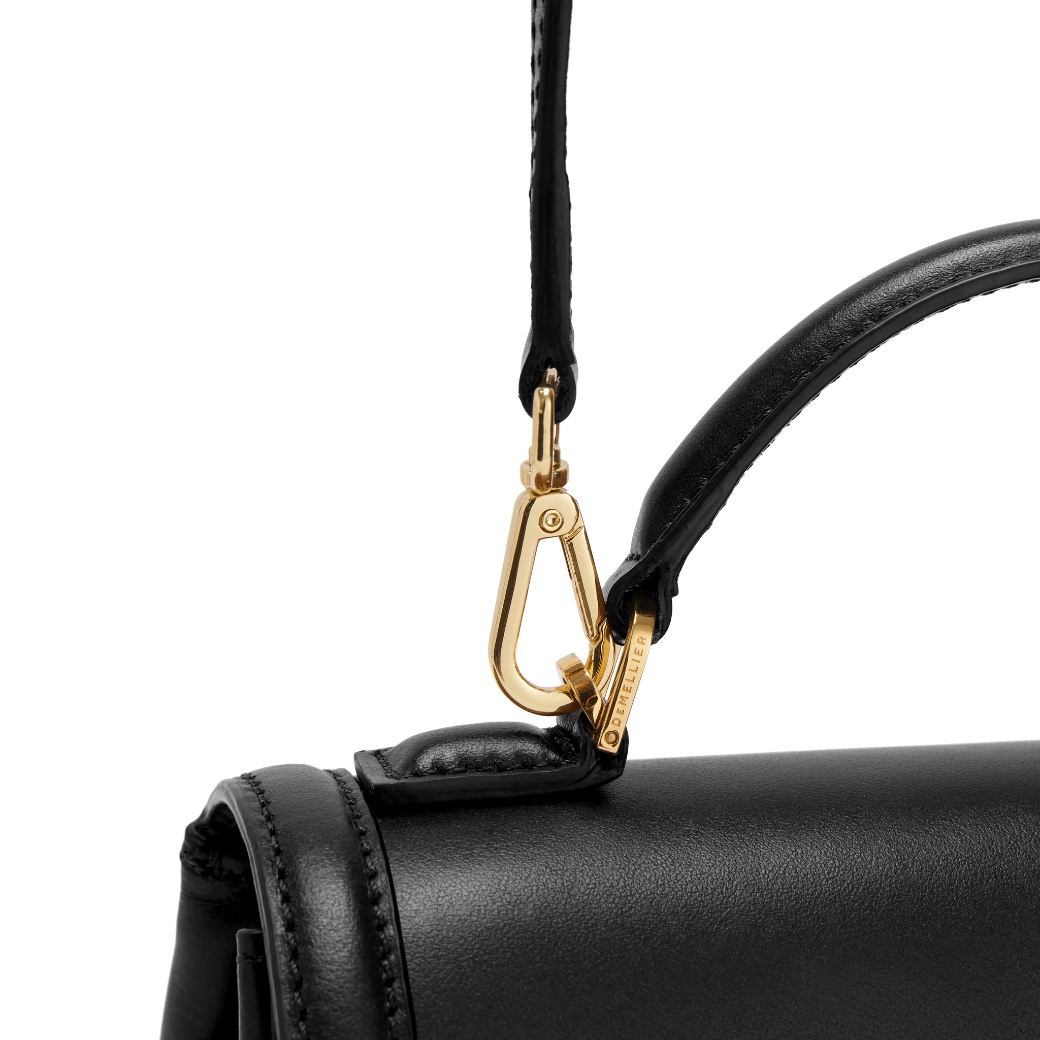 The Paris Crossbody in Black Smooth Leather