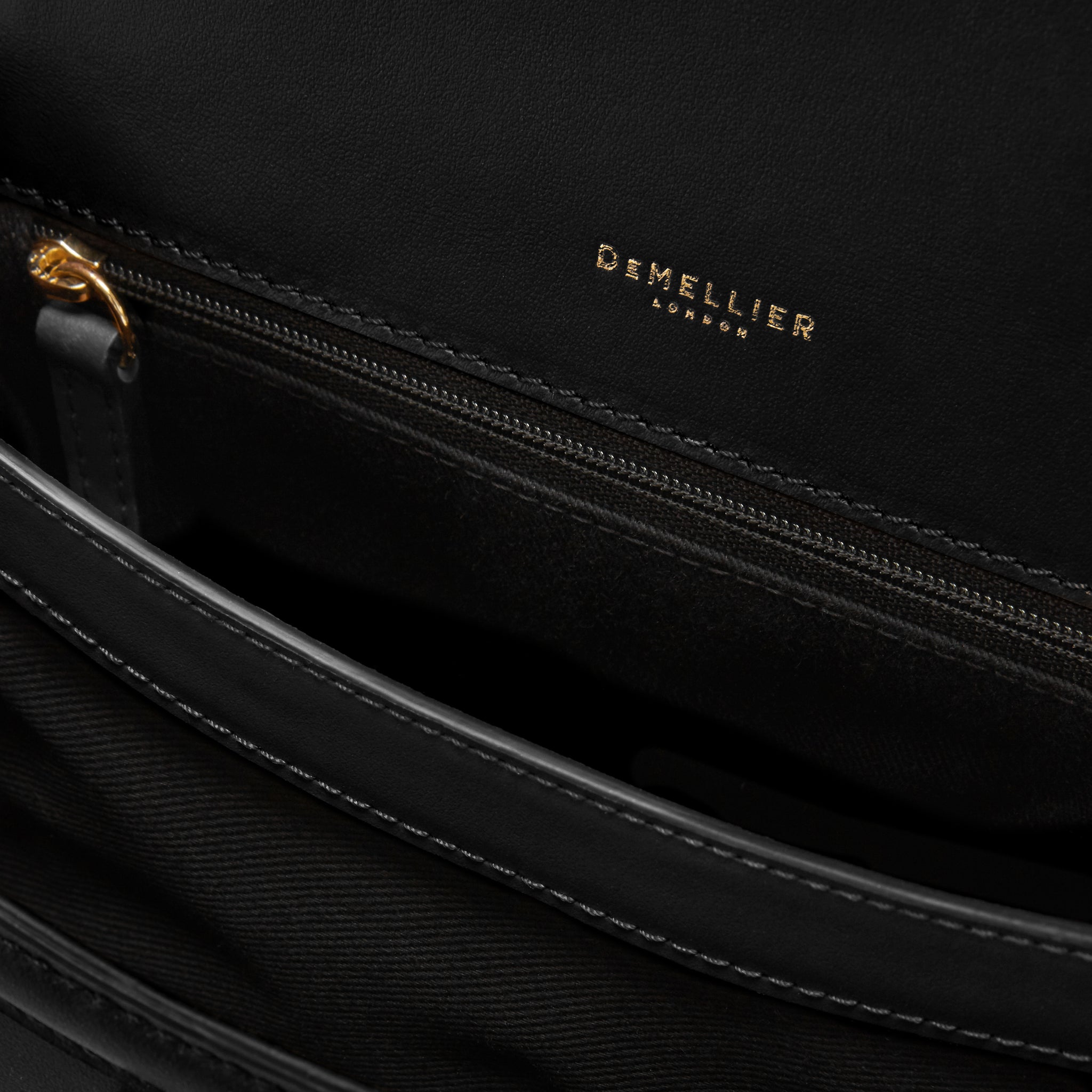 The Paris Crossbody in Black Smooth Leather