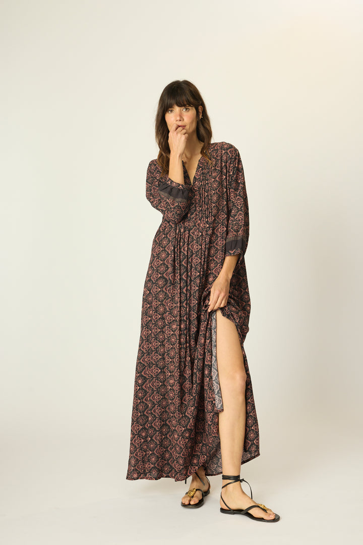 Sammie Maxi in Fleur-De-Lis Black