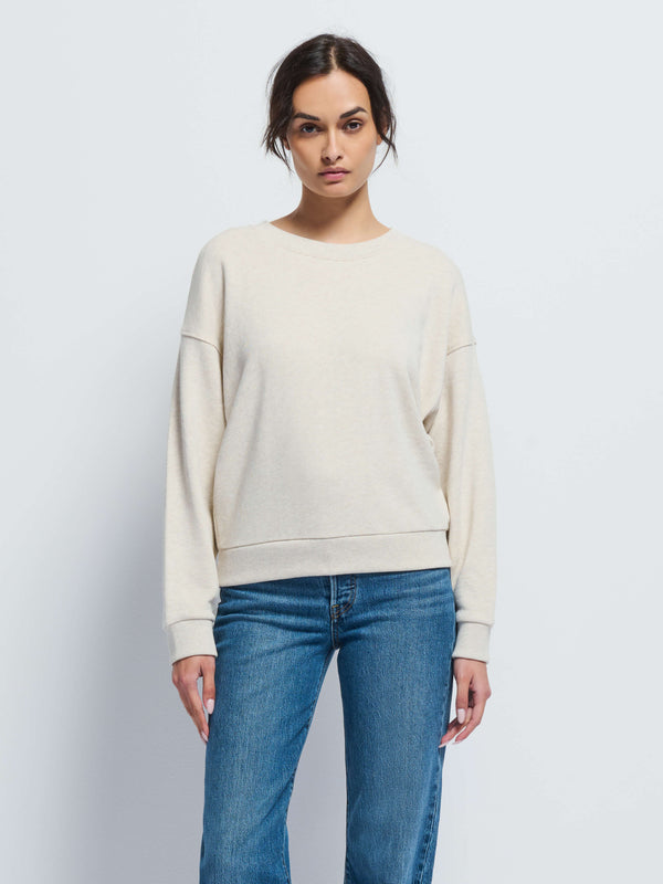 Jovie Sweatshirt in Heather Oatmeal