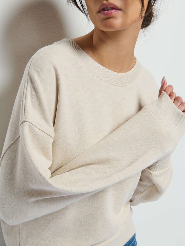 Jovie Sweatshirt in Heather Oatmeal