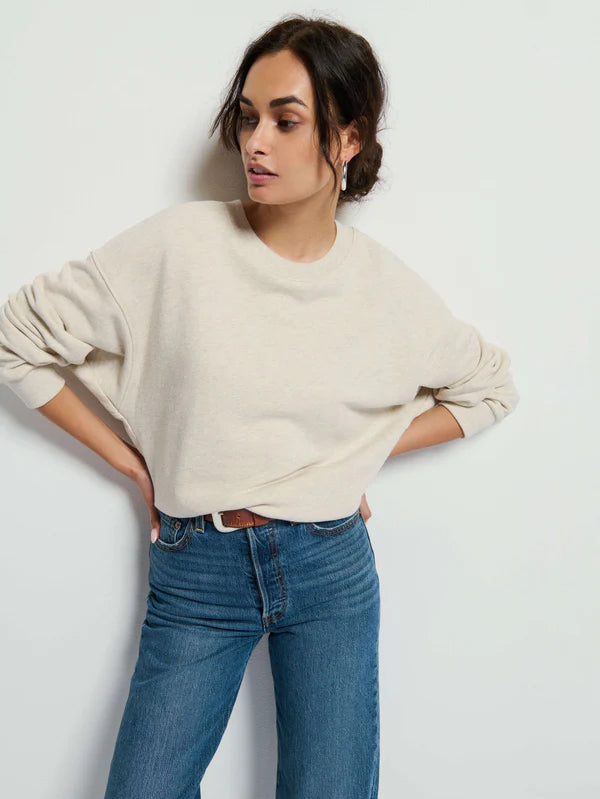 Jovie Sweatshirt in Heather Oatmeal