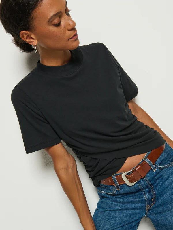 Khloe Tee in Jet Black