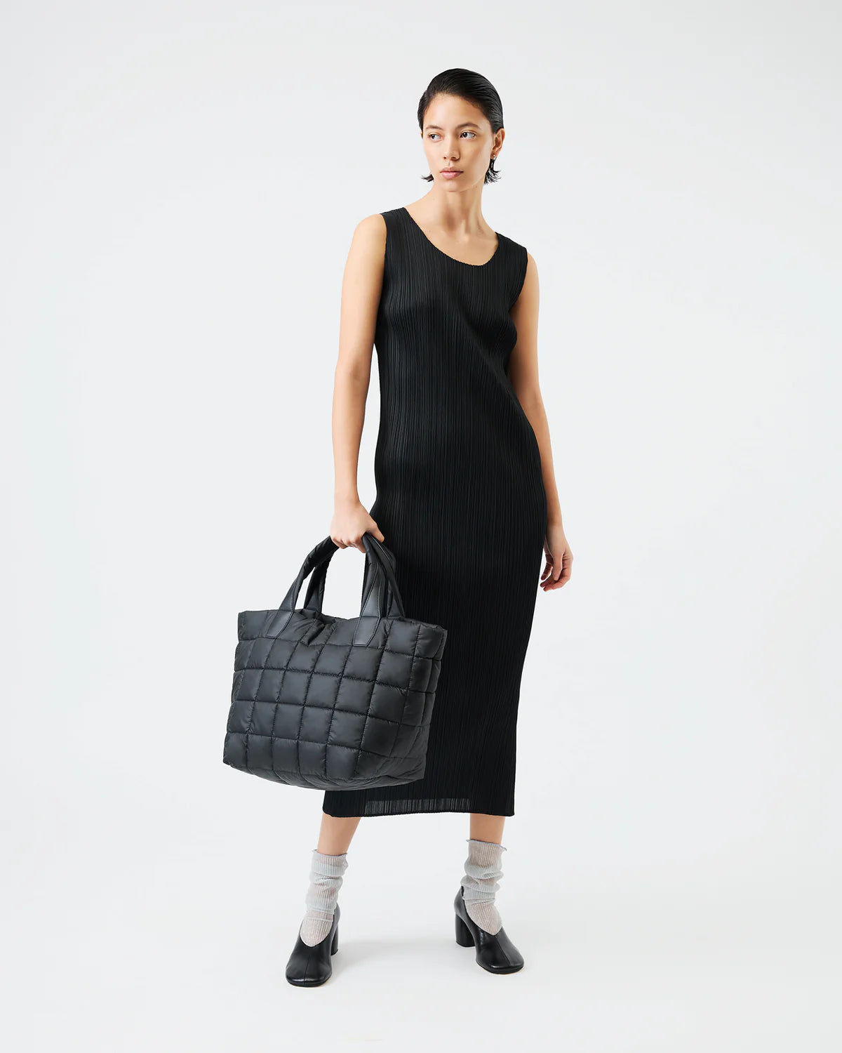 Porter Tote Medium in Matte Black