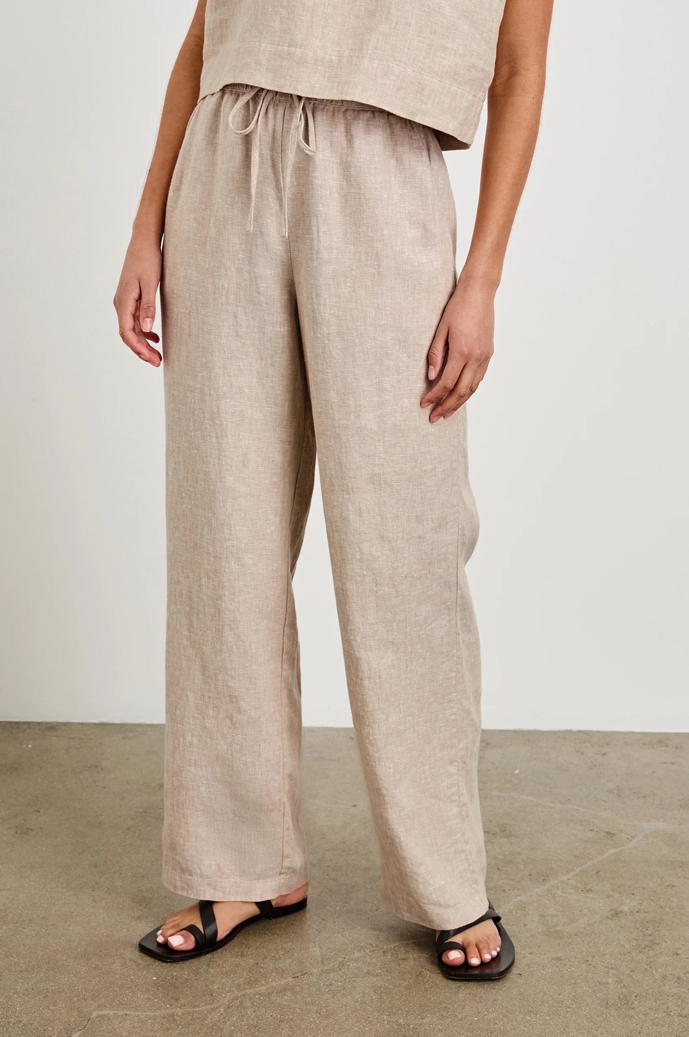 Emmie Pant in Heathered Flax