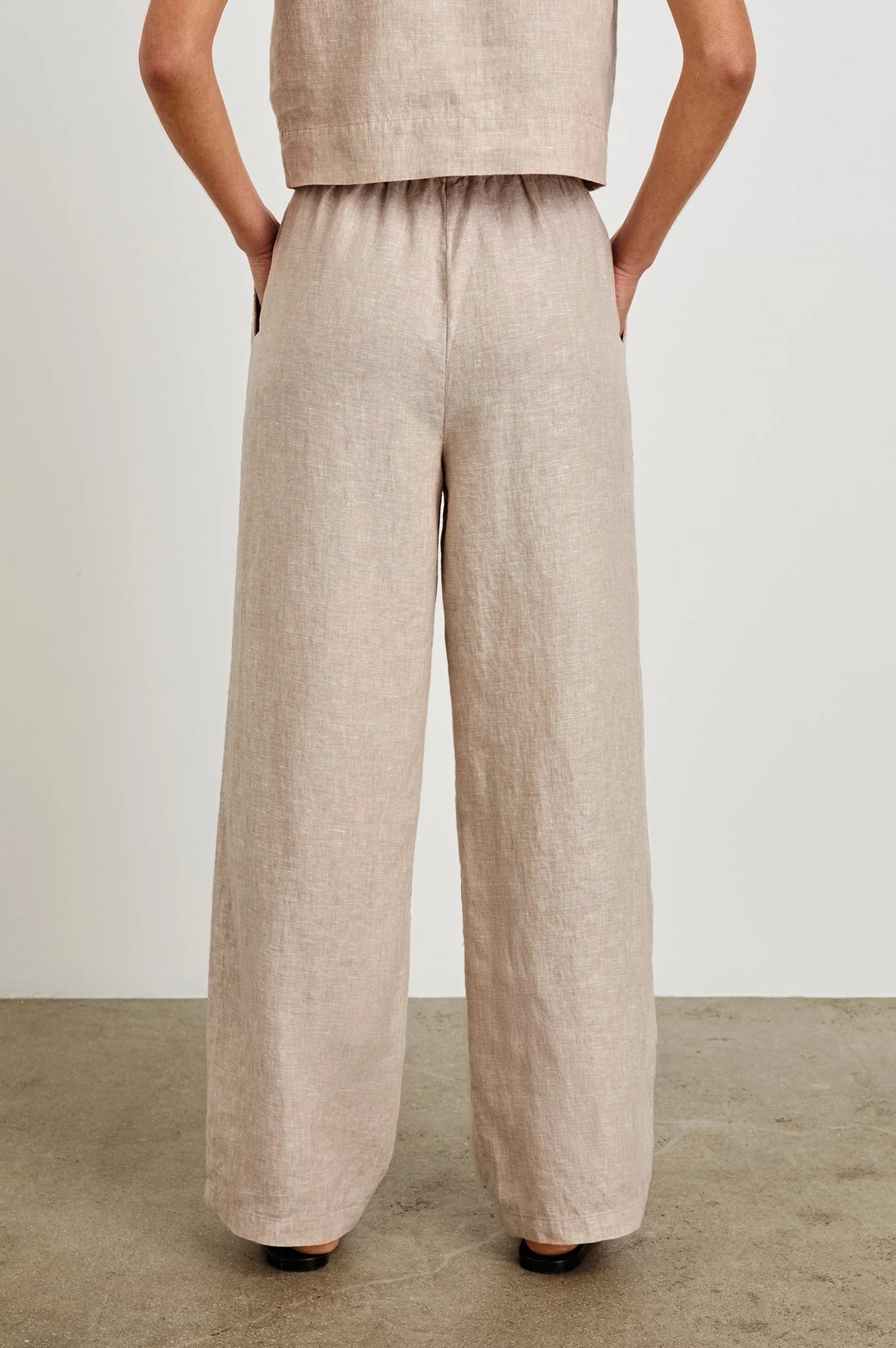 Emmie Pant in Heathered Flax