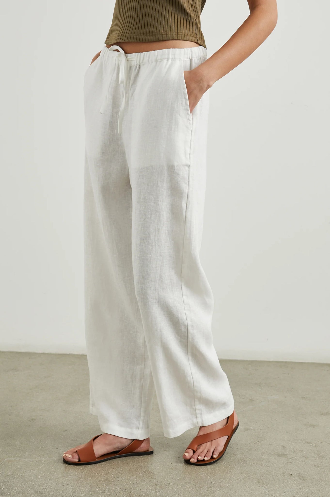 Emmie Pant in White