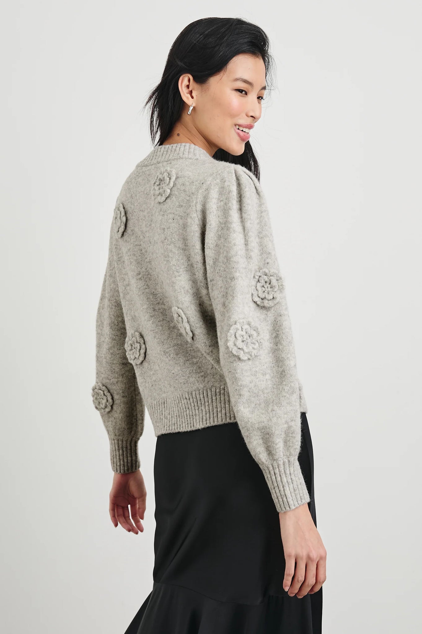 Francesca Cardigan in Heather Grey