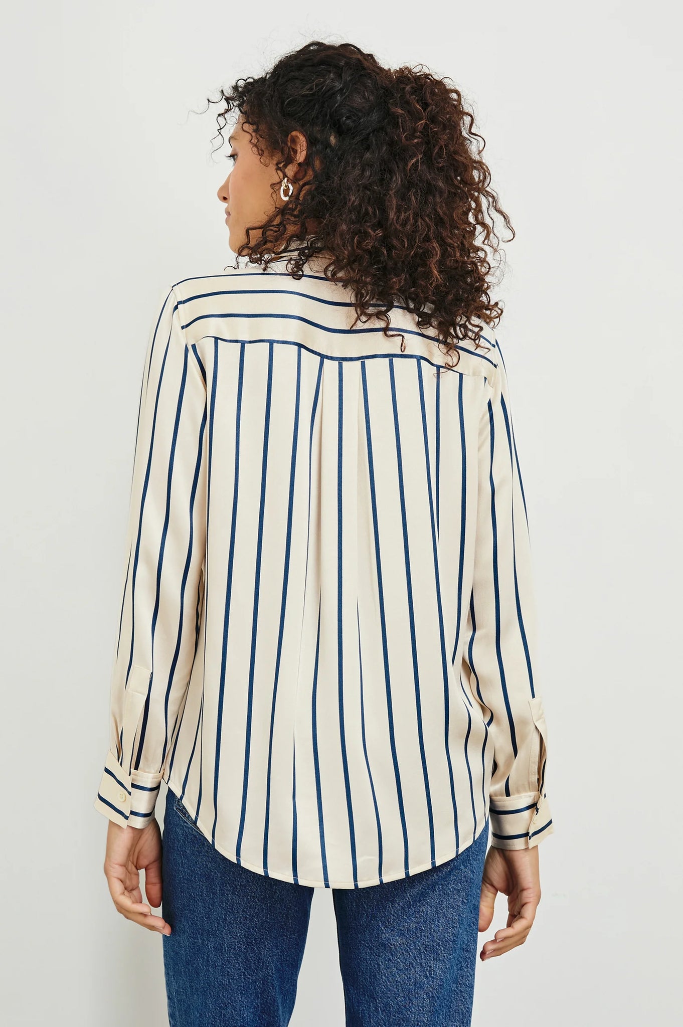 Maria Shirt in Ceramic Navy Stripe