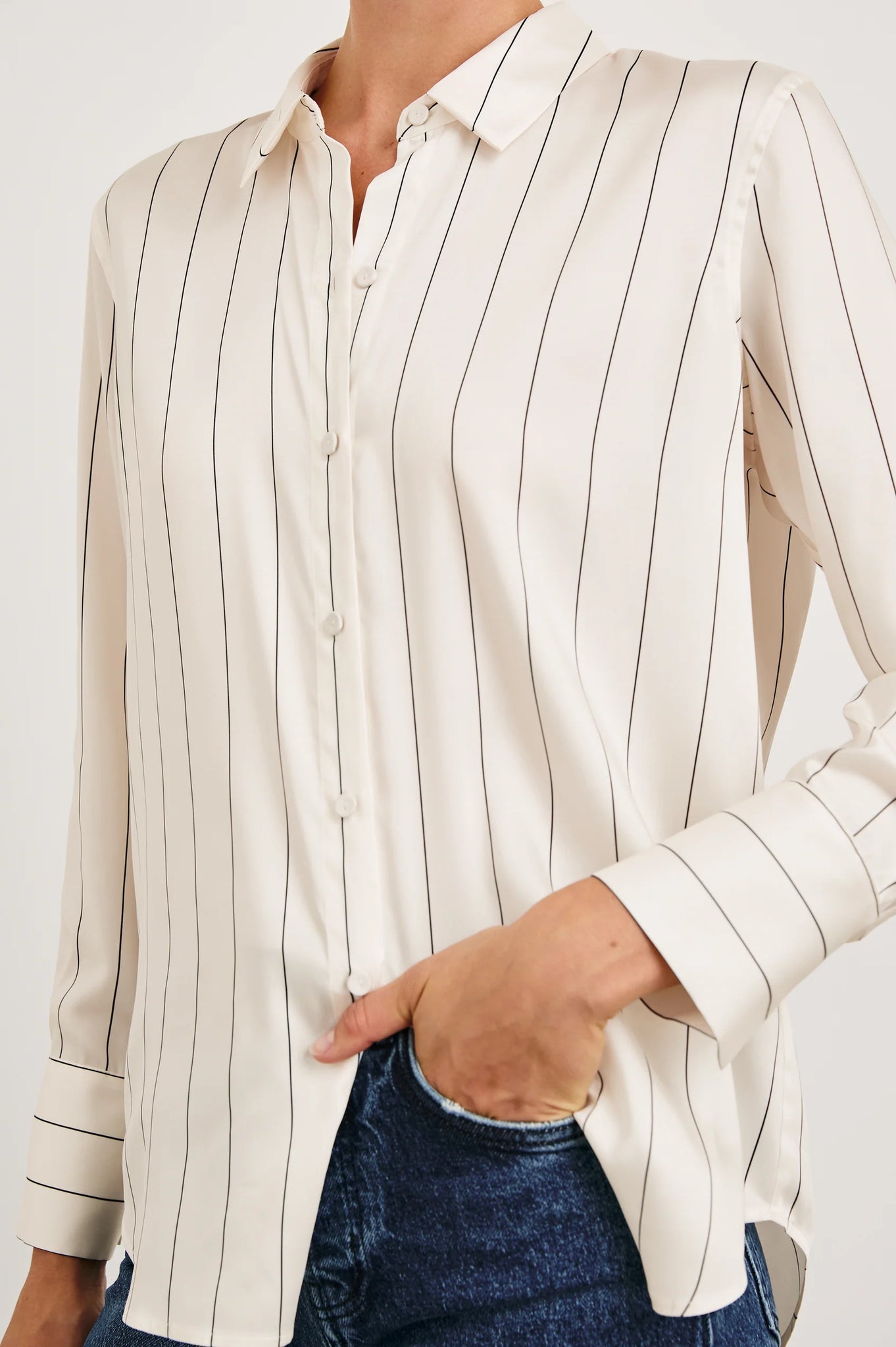 Saige Shirt in Brixton Stripe