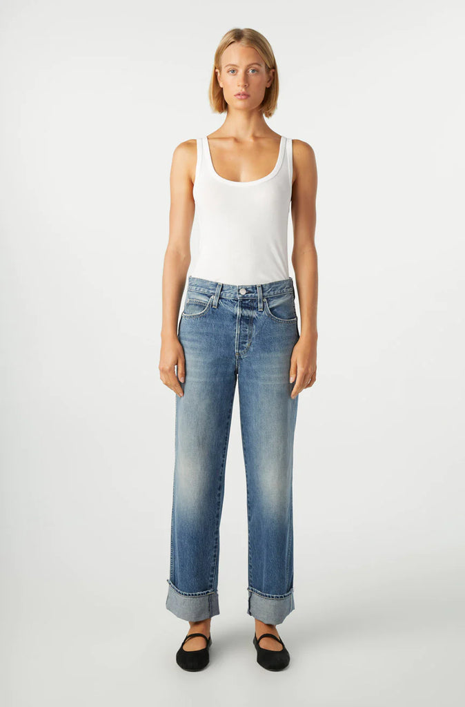 Don't Think Twice Plus DTT Plus Emma super high waist mom jeans in mid wash  blue - ShopStyle