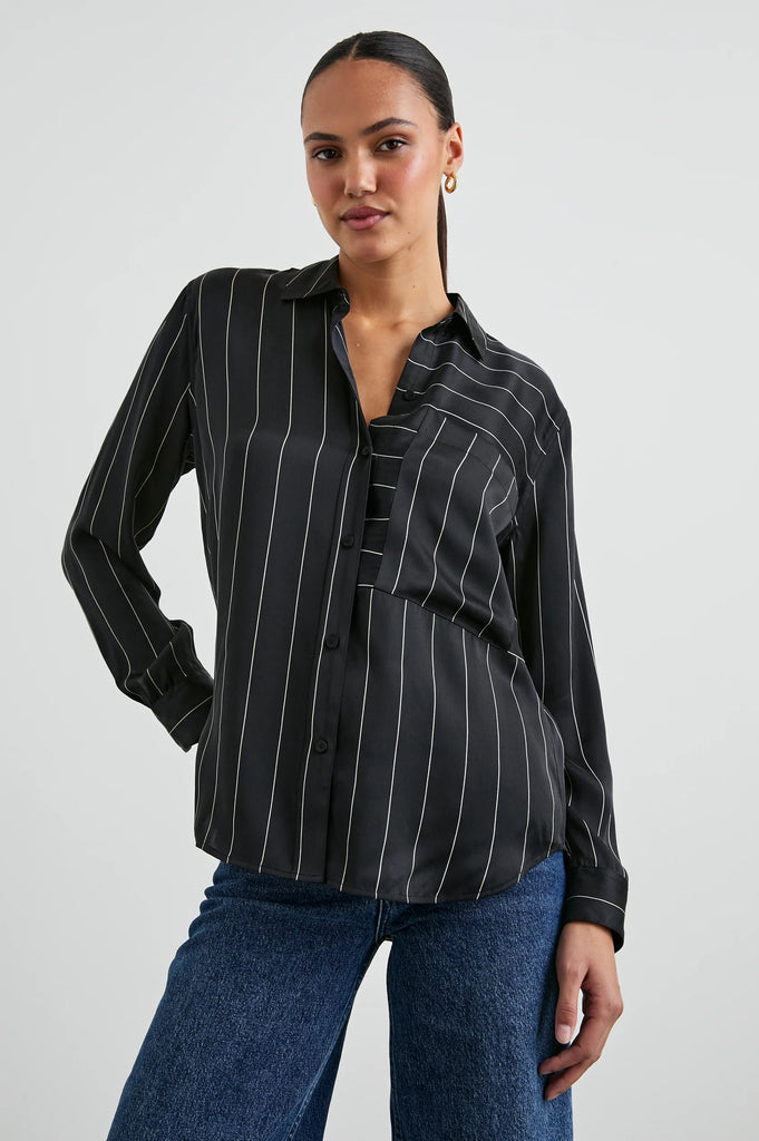 Spencer Shirt in Ink Stripe