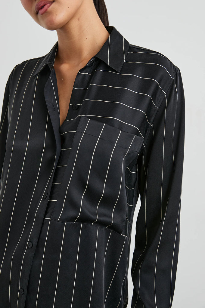 Spencer Shirt in Ink Stripe