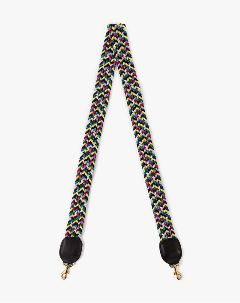 Multi Braided Crossbody Strap in Multi Color