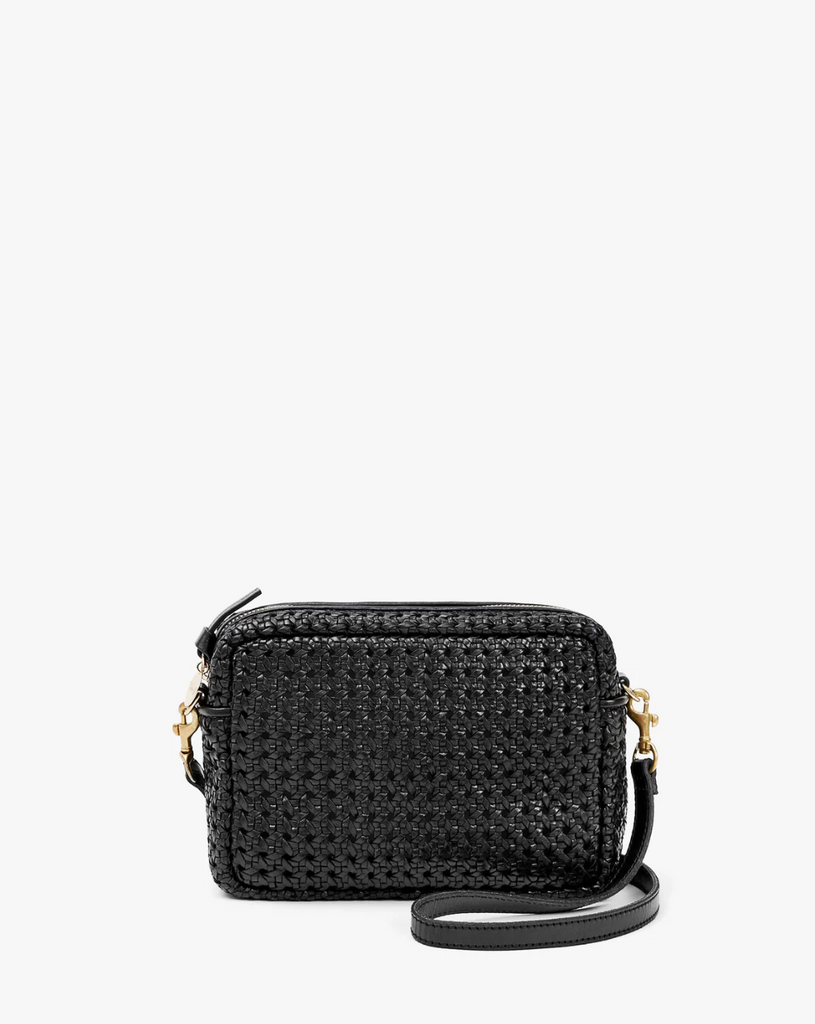 Midi Sac in Black Rattan