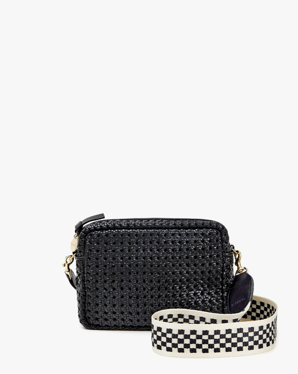 Midi Sac in Black Rattan