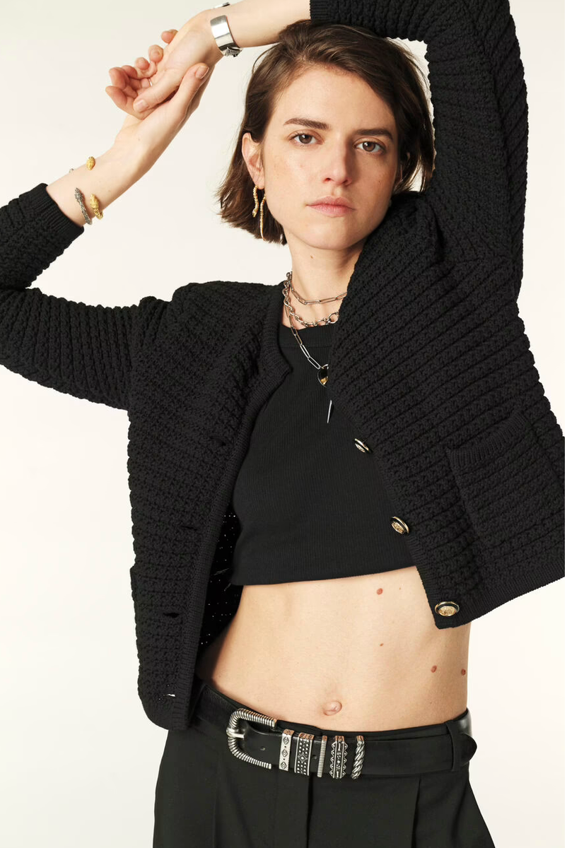 Gaspard Cardigan. Noir