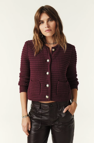 Gaspard Cardigan. Bordeaux