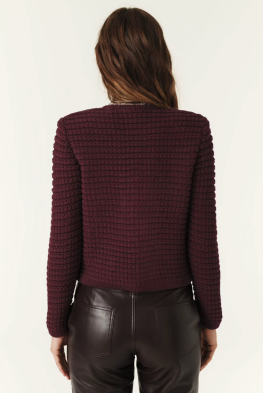 Gaspard Cardigan. Bordeaux