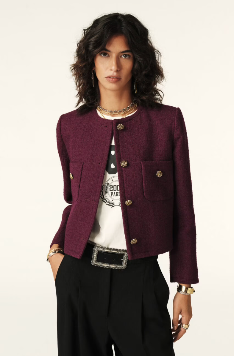 Meredith Jacket. Bordeaux