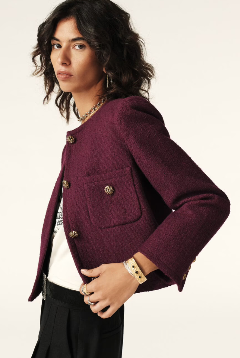 Meredith Jacket. Bordeaux