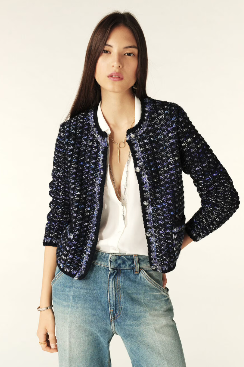 Beloni Cardigan. Marine