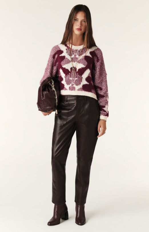 Rora Knit Jumper. Bordeaux