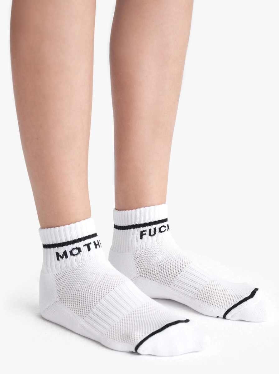 Baby Steps Ankle MF in White/Black