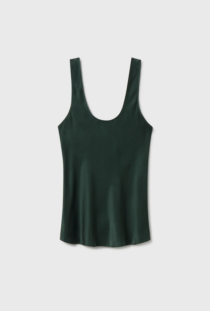 Scoop Neck Tank in Scarab