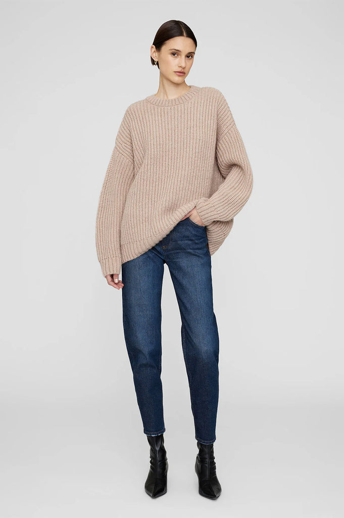 Sydney Crew Sweater in Camel