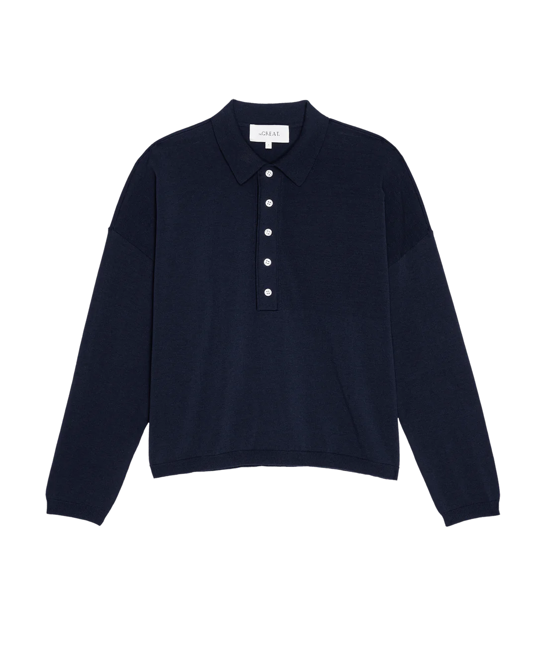 The Polo Sweater. Dark Navy