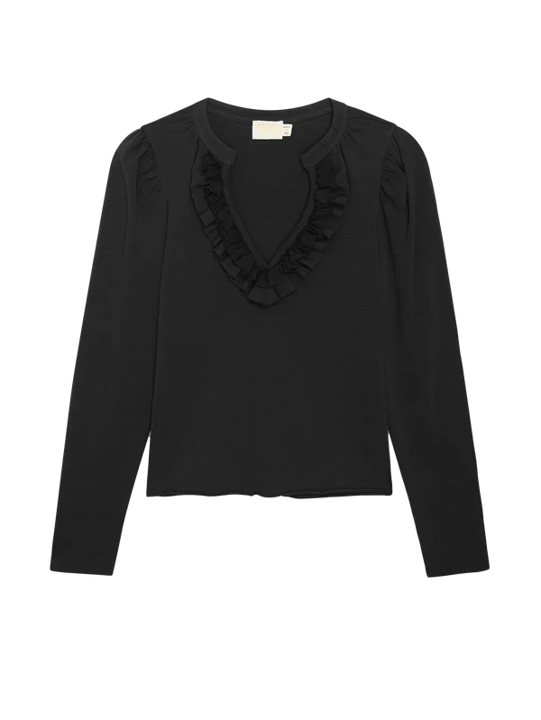 Valita Top in Jet Black