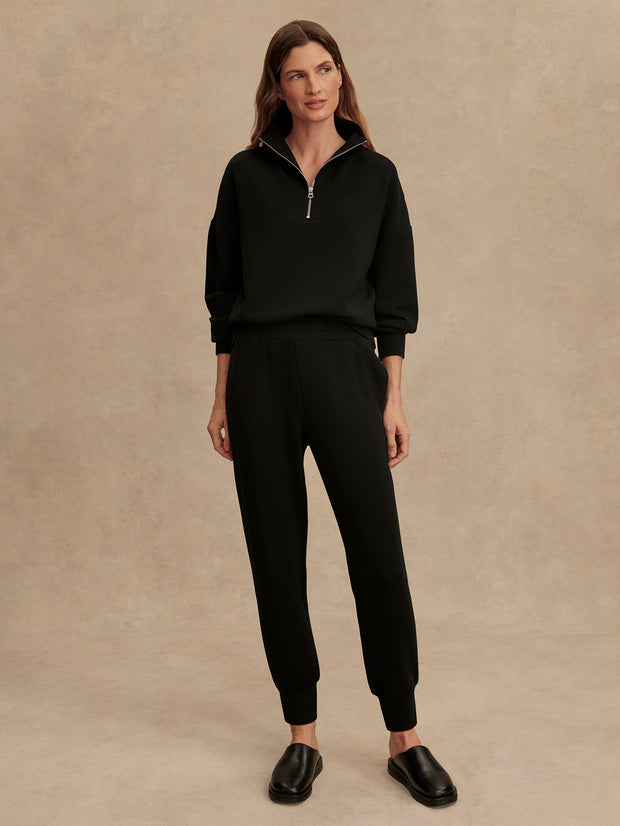 The Slim Cuff Pant 27.5" in Black