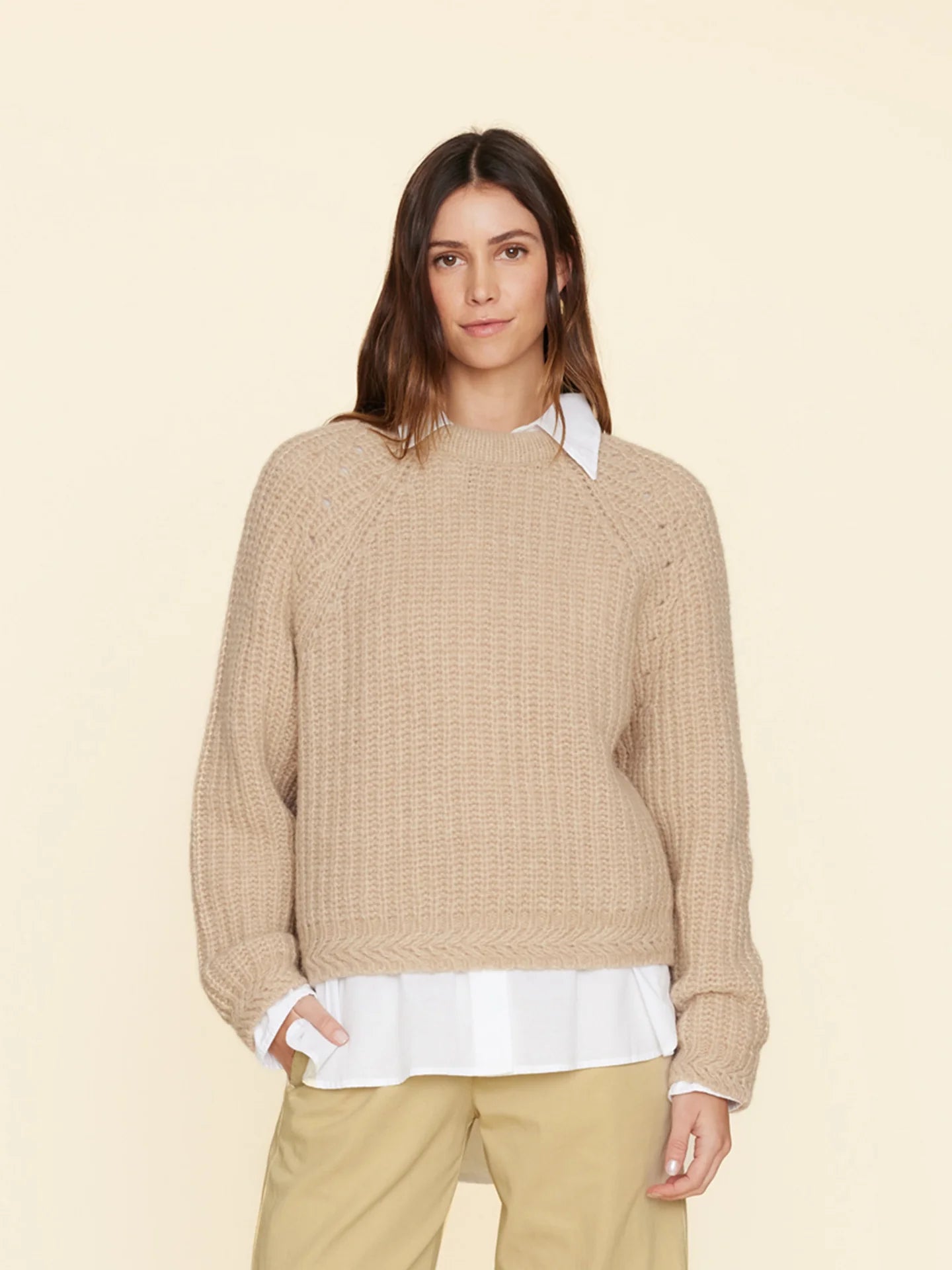 Landrey Sweater in Cream Ice