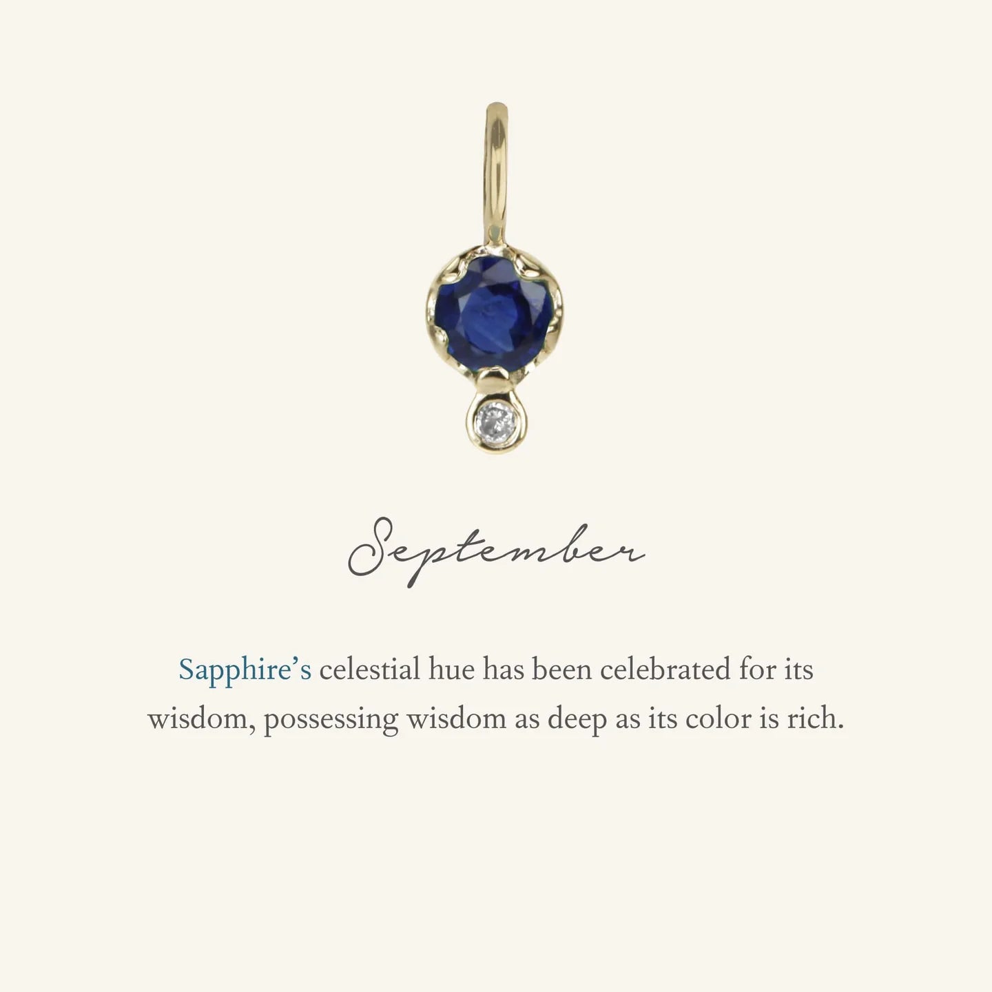 Blue Sapphire Birthstone Amulet | September