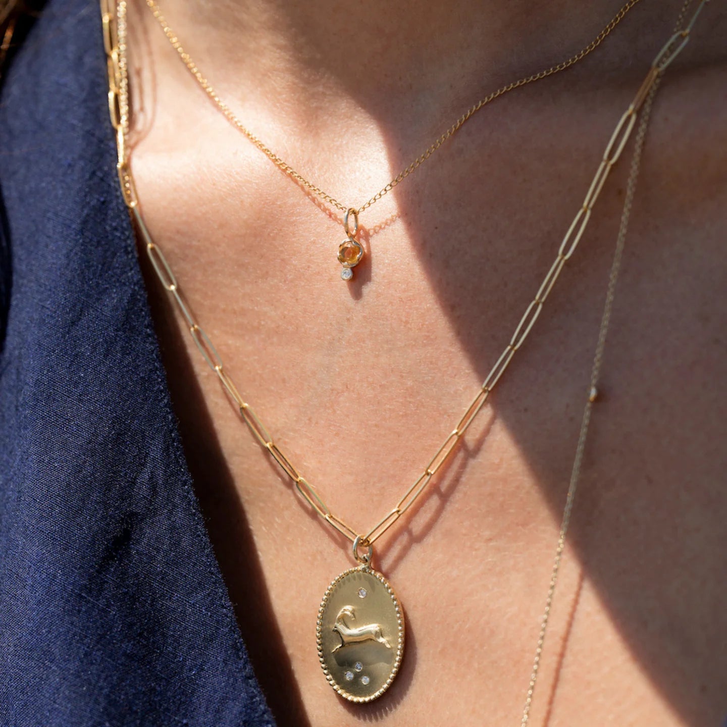 Citrine Birthstone Amulet | November