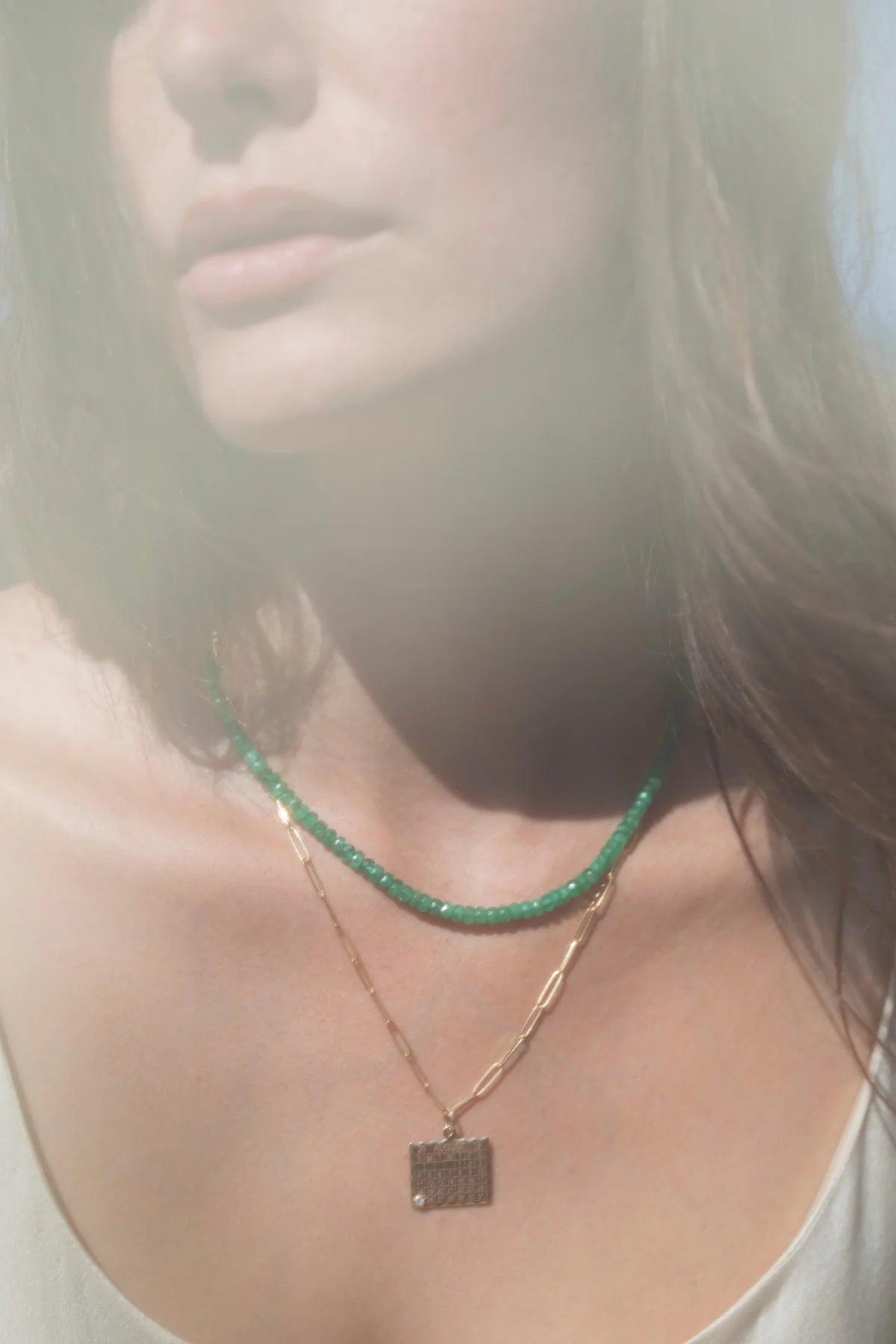 Emerald Beaded Necklace