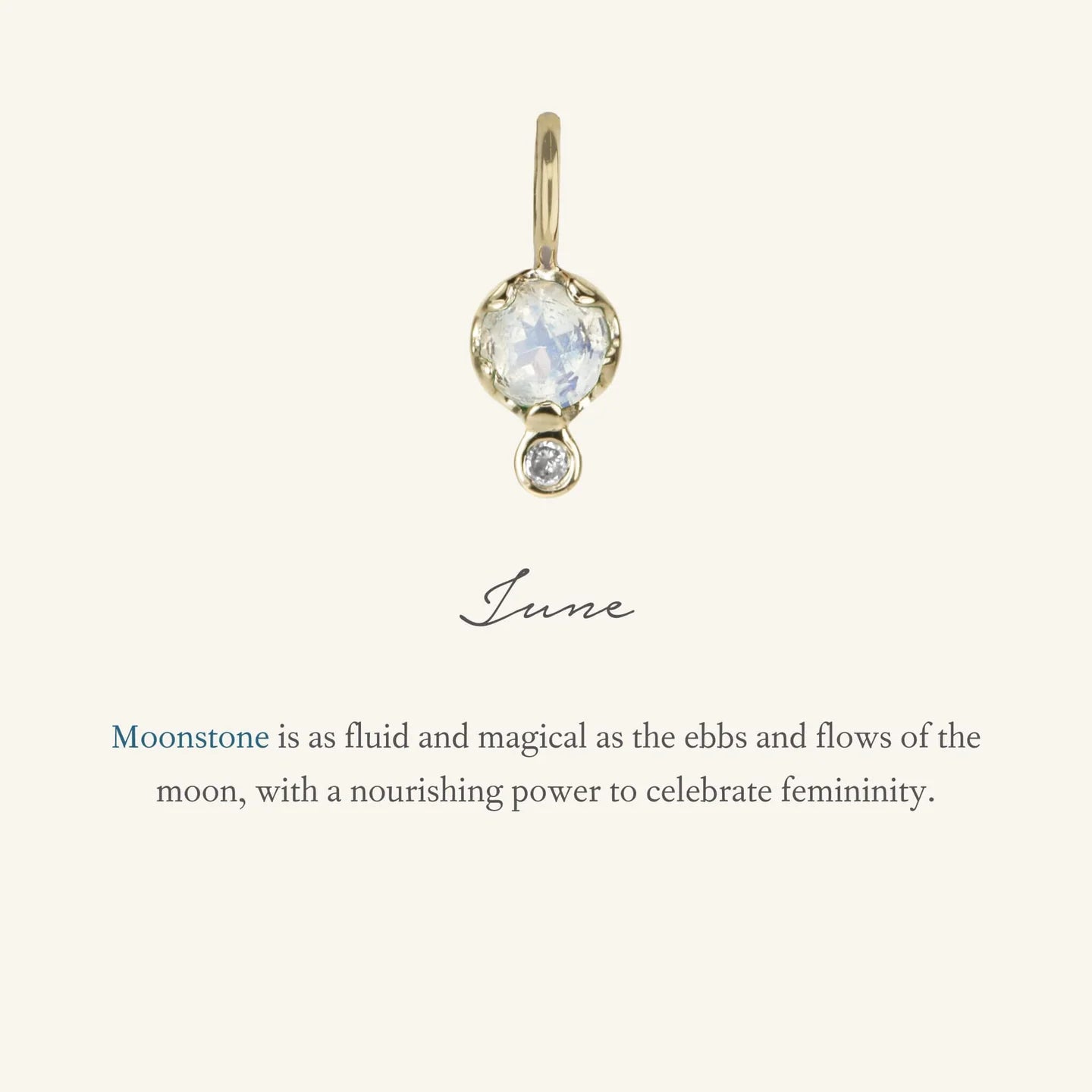 Moonstone Birthstone Amulet | June