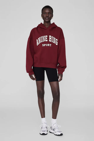 Alec Hoodie Sport in Cabernet