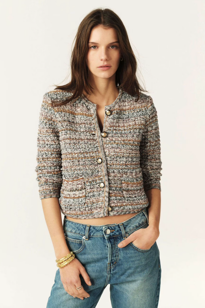 Guspa Cardigan. Beige