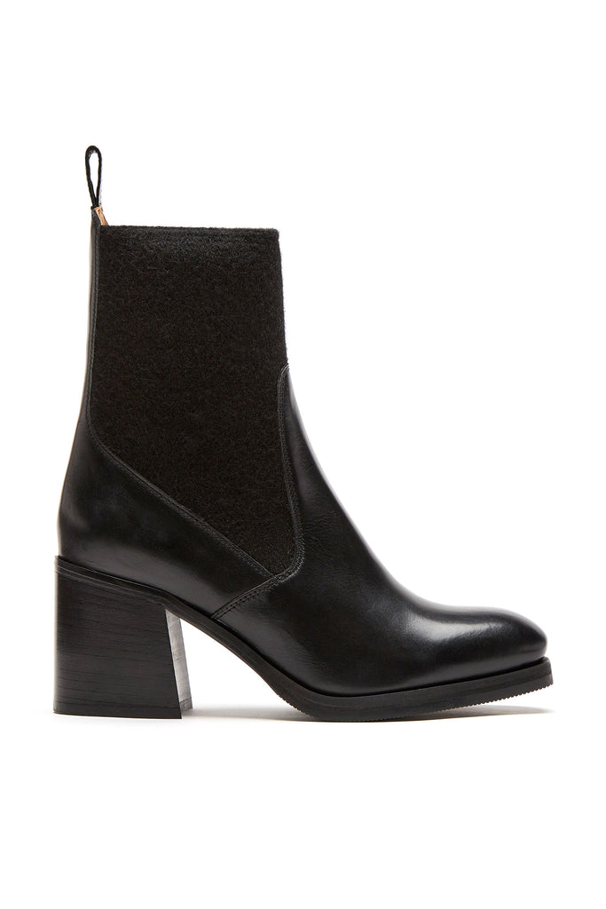 Bodie Leather Boot in Black