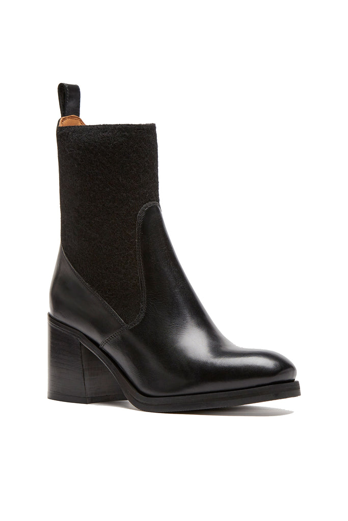 Bodie Leather Boot in Black