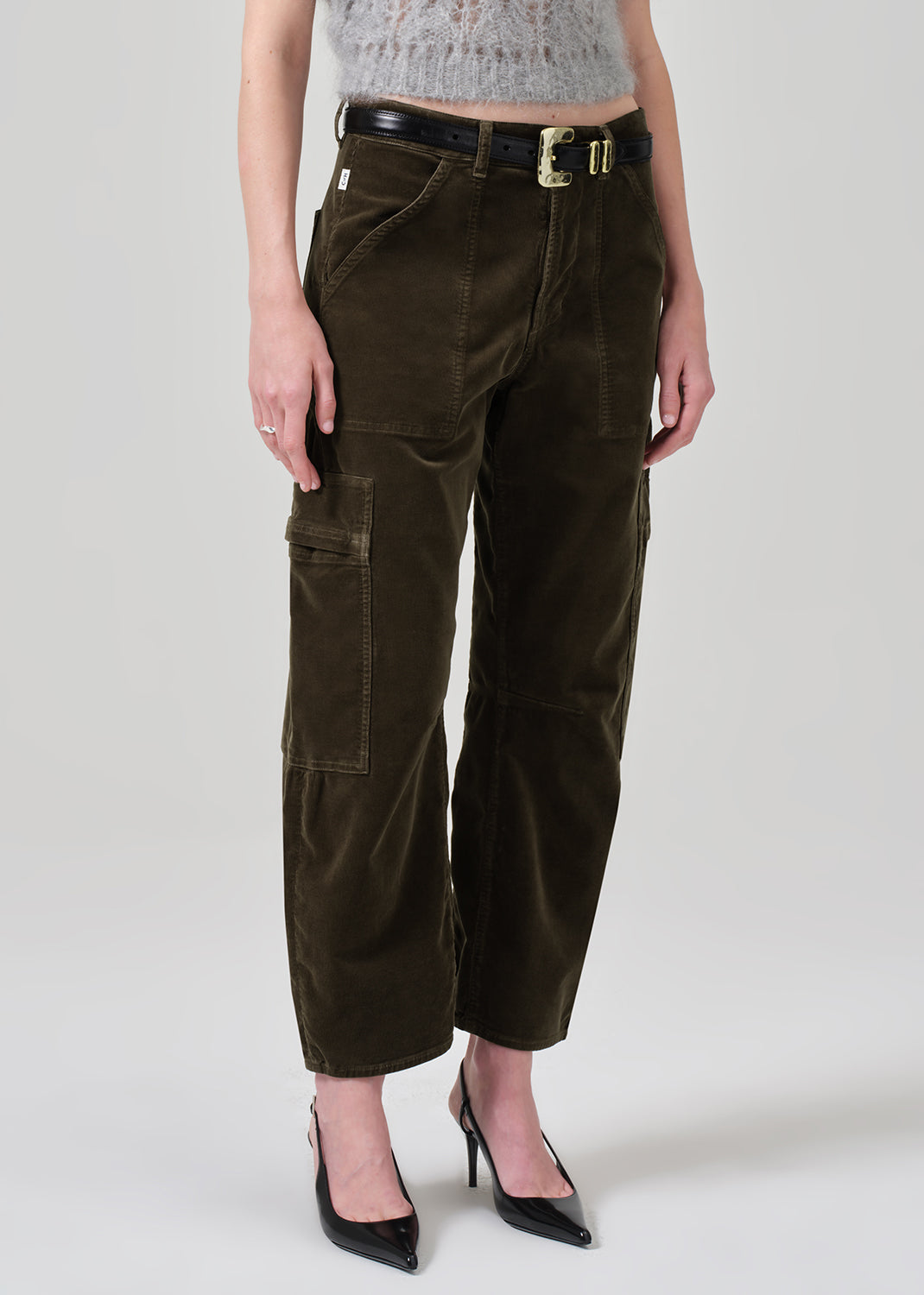 Marcelle Low Slung Easy Cargo Corduroy in Costes