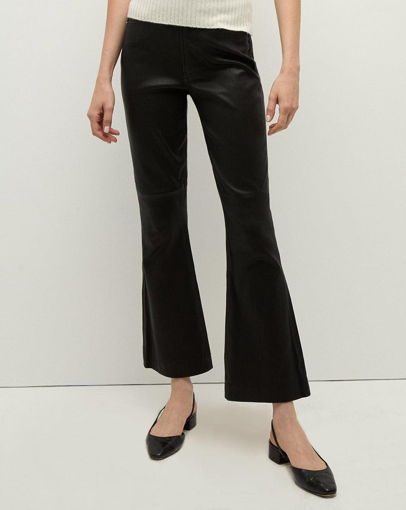 Carson Leather Pant in Black