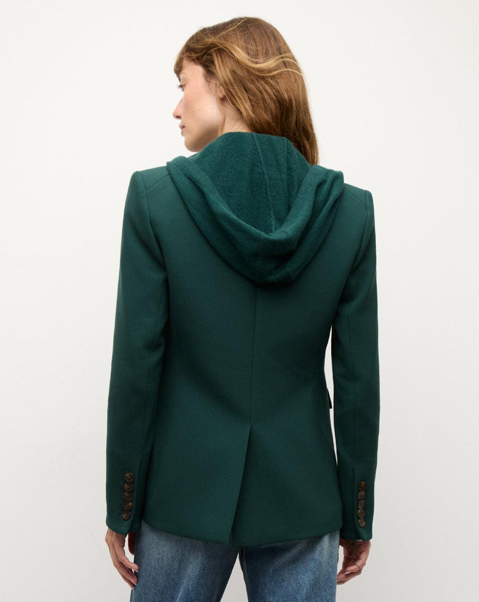 Cashmere Hoodie Dickey in Pine