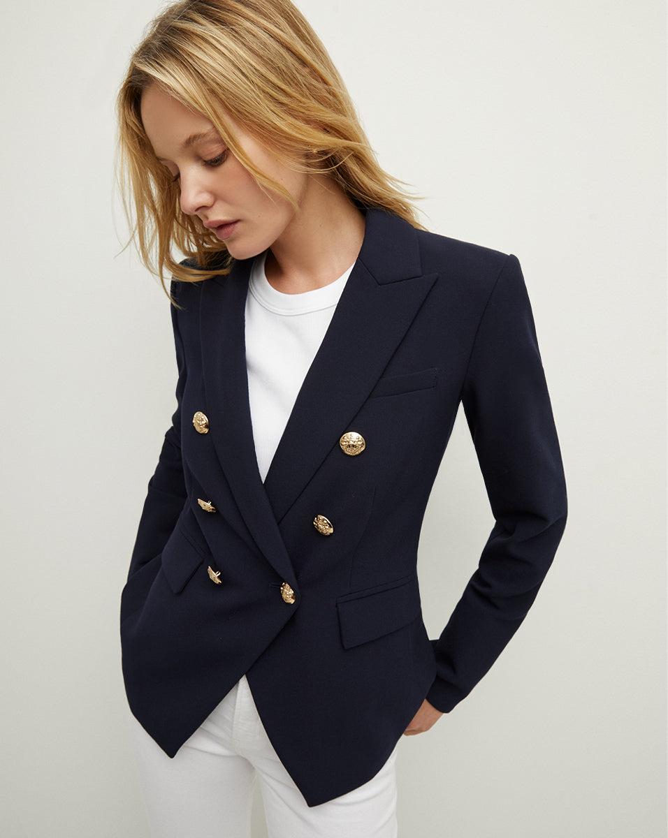 Miller Dickey Jacket in Navy Gold Buttons