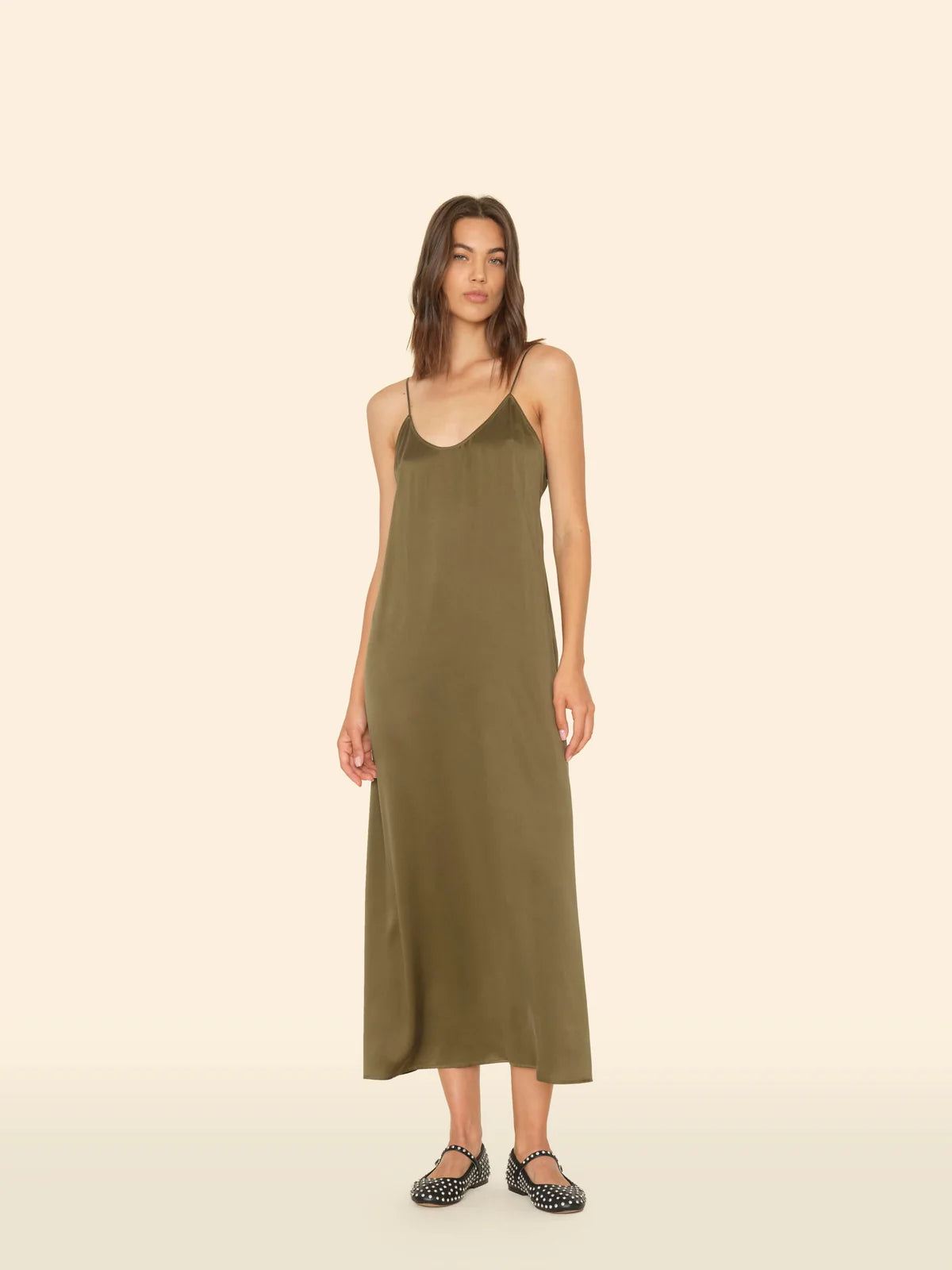 Destin Dress in Olive Gold