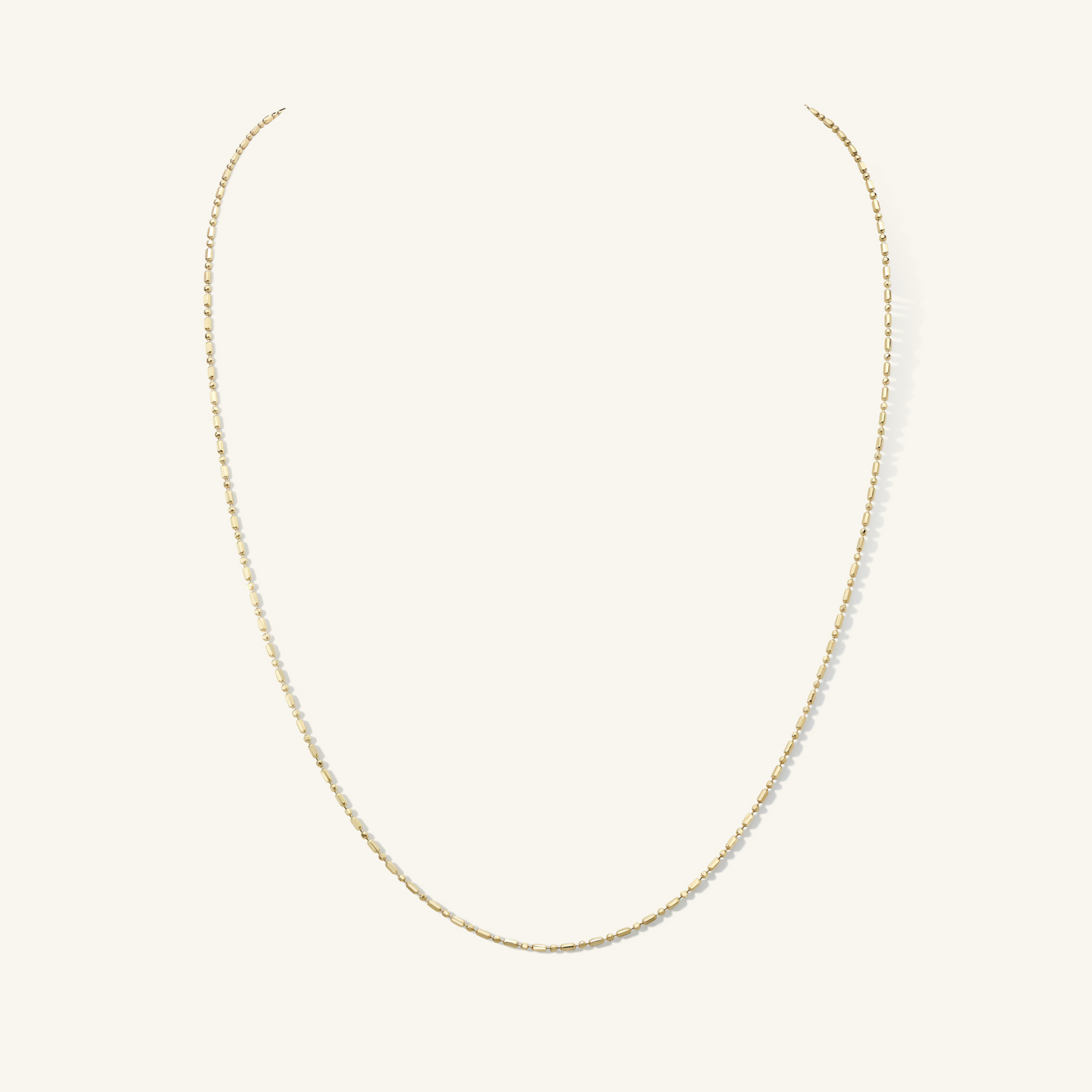 Bella Elongated Ball Chain in Gold | 18"